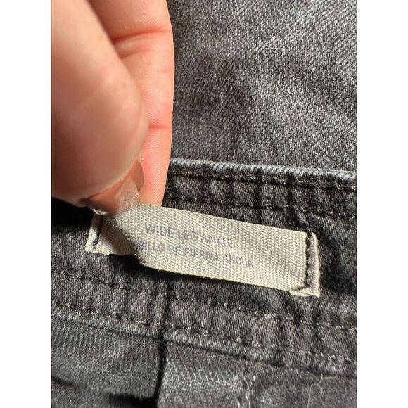 Universal Thread Black Wide Leg Ankle Jean Size 2 - Picture 4 of 10
